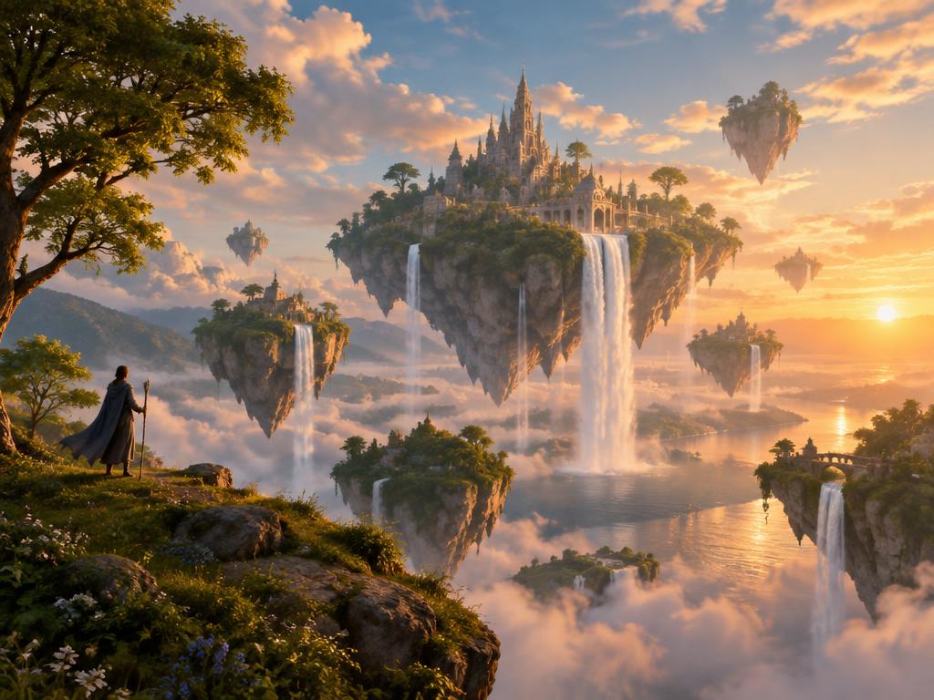 Floating Isles at Golden Hour